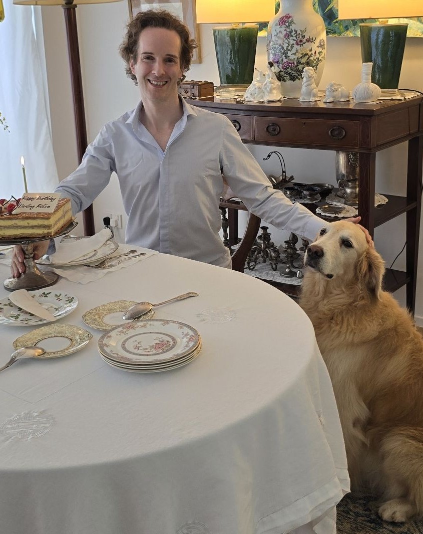 Felix Prehn, Goat Academy founder & his best friend Winston